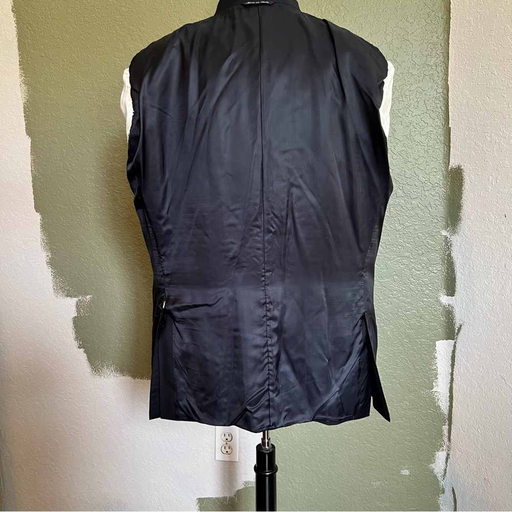 Canali Men's Blue Blazer Loro Piana Tasmanian 120 Wool, Size 62 (US52) - Picture 9 of 16